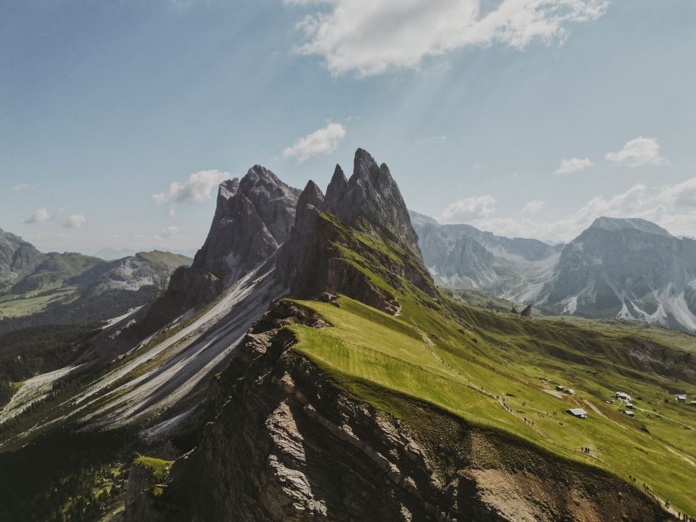 vistas montaña en dolomitas
