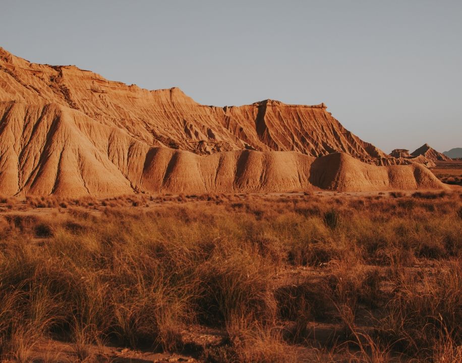 paisaje desértico al atardecer
