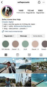 perfil Instagram de viajes 