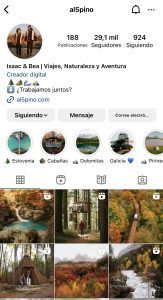 perfil Instagram de viajes 