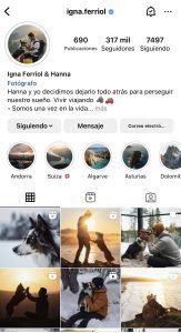 perfil Instagram de viajes 